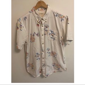 Obey white floral shirt